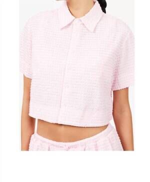 NEW SIMKHAI reeves camp shirt in daisy multi